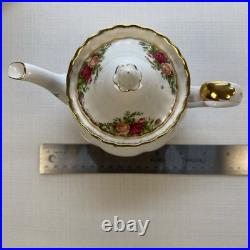 Royal Albert Old Country Roses Teapot Set with Creamer and Sugar Serving Plate