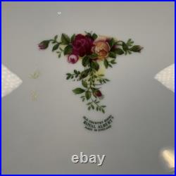 Royal Albert Old Country Roses Teapot Set with Creamer and Sugar Serving Plate
