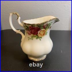Royal Albert Old Country Roses Teapot Sugar And Creamer