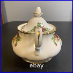 Royal Albert Old Country Roses Teapot Sugar And Creamer