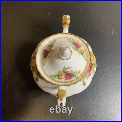 Royal Albert Old Country Roses Teapot Sugar And Creamer