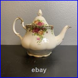 Royal Albert Old Country Roses Teapot Sugar And Creamer