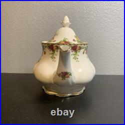 Royal Albert Old Country Roses Teapot Sugar And Creamer