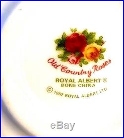 Royal Albert Old Country Roses Teapot Warmer Plate Tray rare Vintage Old Country