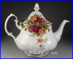 Royal Albert Old Country Roses Teapot With LID 4 3/8 Excellent 4 Cup