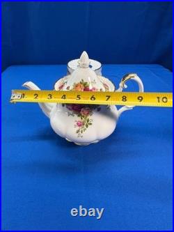 Royal Albert Old Country Roses Teapot and Warmer Bone China Excellent