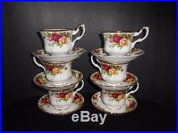 Royal Albert Old Country Roses Teaset Teapot Cups Saucers Creamer Sugar Tray