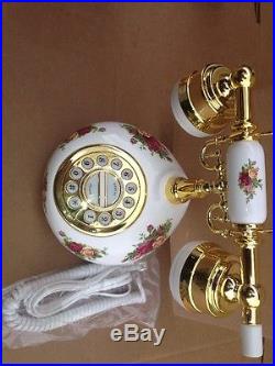 Royal Albert Old Country Roses Telephone Push Button, Never Used