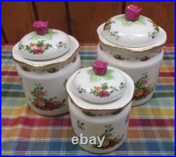 Royal Albert Old Country Roses Three Canister Set #7043