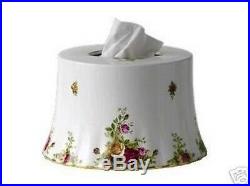 Royal Albert Old Country Roses Tissue Holder EXTREMELY RARE