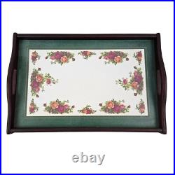 Royal Albert Old Country Roses Tray Cloverleaf Beach Rectangle England Serving