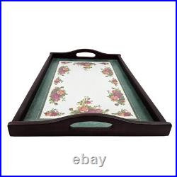 Royal Albert Old Country Roses Tray Cloverleaf Beach Rectangle England Serving