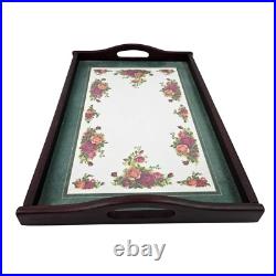 Royal Albert Old Country Roses Tray Cloverleaf Beach Rectangle England Serving