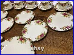 Royal Albert Old Country Roses Trio Cup and Saucer Plate Set of 5
