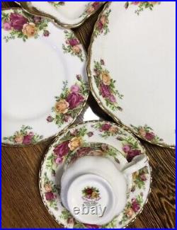 Royal Albert Old Country Roses Trio Cup and Saucer Plate Set of 5