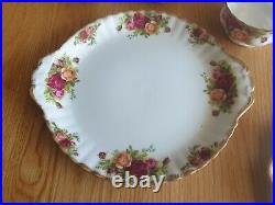 Royal Albert Old Country Roses Trios X 6 Cups Saucers & 2 X Serving Plates