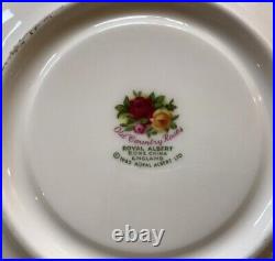 Royal Albert Old Country Roses Twin Handled Soup Bowls and Saucers-Set of 6