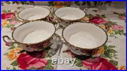 Royal Albert Old Country Roses Two Handle Soup Coupe Four