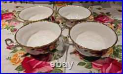 Royal Albert Old Country Roses Two Handle Soup Coupe Four