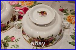 Royal Albert Old Country Roses Two Handle Soup Coupe Four