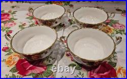 Royal Albert Old Country Roses Two Handle Soup Coupe Four