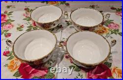 Royal Albert Old Country Roses Two Handle Soup Coupe Four