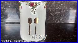 Royal Albert Old Country Roses Utensil Jar EXTREMELY RARE
