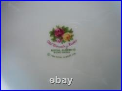Royal Albert Old Country Roses Vase Bone China White Rose Gold Trim 12 Large