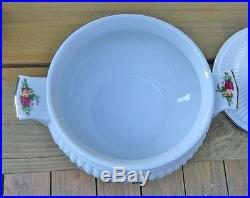 Royal Albert Old Country Roses Vegetable Soup Tureen 1962 Minty Condition 2