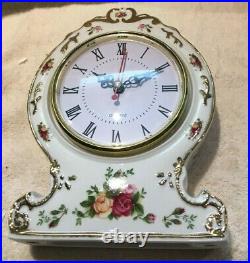 Royal Albert Old Country Roses Victorian Clock