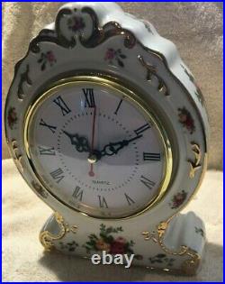 Royal Albert Old Country Roses Victorian Clock