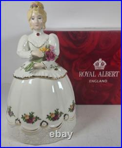 Royal Albert Old Country Roses Victorian Lady Candy Jar #28839011 NIB