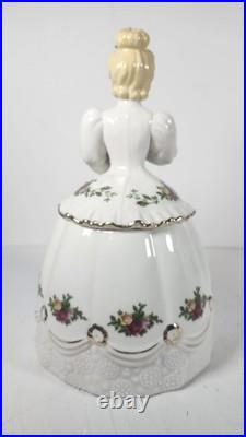 Royal Albert Old Country Roses Victorian Lady Candy Jar #28839011 NIB
