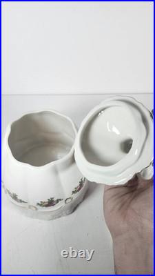 Royal Albert Old Country Roses Victorian Lady Candy Jar #28839011 NIB