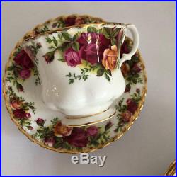 Royal Albert Old Country Roses Vintage China Teaset Duo c1960 Set of Four