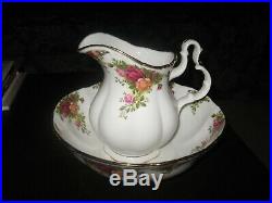 Royal Albert Old Country Roses Water Pitcher Bowl Set England