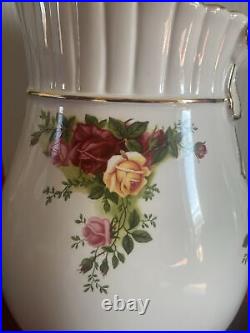 Royal Albert Old Country Roses Water Ribbon Pitcher 10 3/4 High Vintage