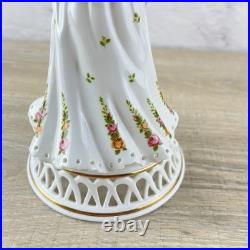 Royal Albert Old Country Roses Wedding Memories Bride Groom Cake Topper Figurine
