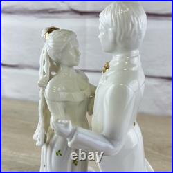 Royal Albert Old Country Roses Wedding Memories Bride Groom Cake Topper Figurine