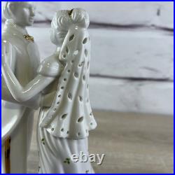 Royal Albert Old Country Roses Wedding Memories Bride Groom Cake Topper Figurine