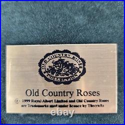 Royal Albert Old Country Roses Wooden Serving Tray Six Floral Tiles Cottagecore