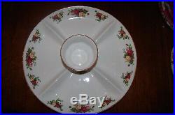 Royal Albert Old Country Roses Xlarge Party Sectional Chip/dip Platter New