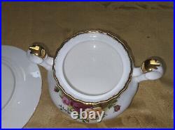 Royal Albert Old Country Roses- covered sugar, 2 creamers, covered butter bowl