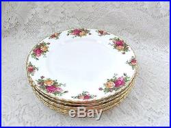 Royal Albert Old Country Roses dinner plates English bone china lot of 8 dishes
