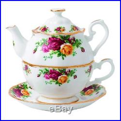 Royal Albert Old Country Roses for One Tea Pot, 16.5 oz, Multicolor
