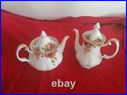 Royal Albert Old Country Roses large Teapot and coffee pot First quality