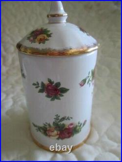 Royal Albert Old Country Roses spice rack with 7 containers