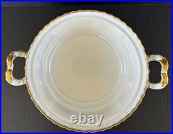 Royal Albert Old Country Round Covered Vegetable Bowl 8 3/4 Bone China England