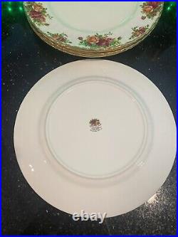 Royal Albert Old country Roses England Set Of 4 Dinner Plates