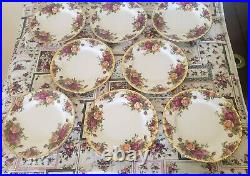 Royal Albert Old country roses 8 bread and butter plates